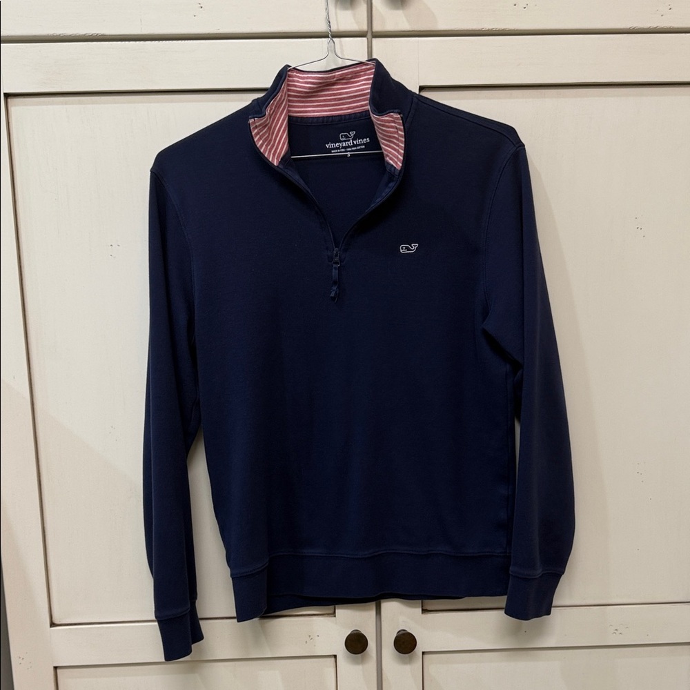 Vineyard Vines Men's Navy Quarter-Zip Pullover